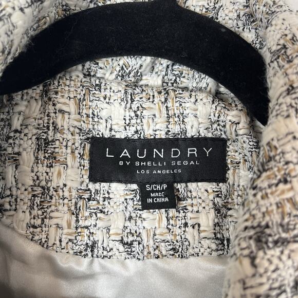 Laundry by Shelli Segal Tweed Shirt Jacket, Size S, Fully Lined, front pockets - Picture 13 of 14
